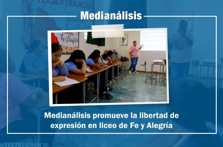 Lee más sobre el artículo Medianálisis promueve la libertad de expresión en liceo de Fe y Alegría